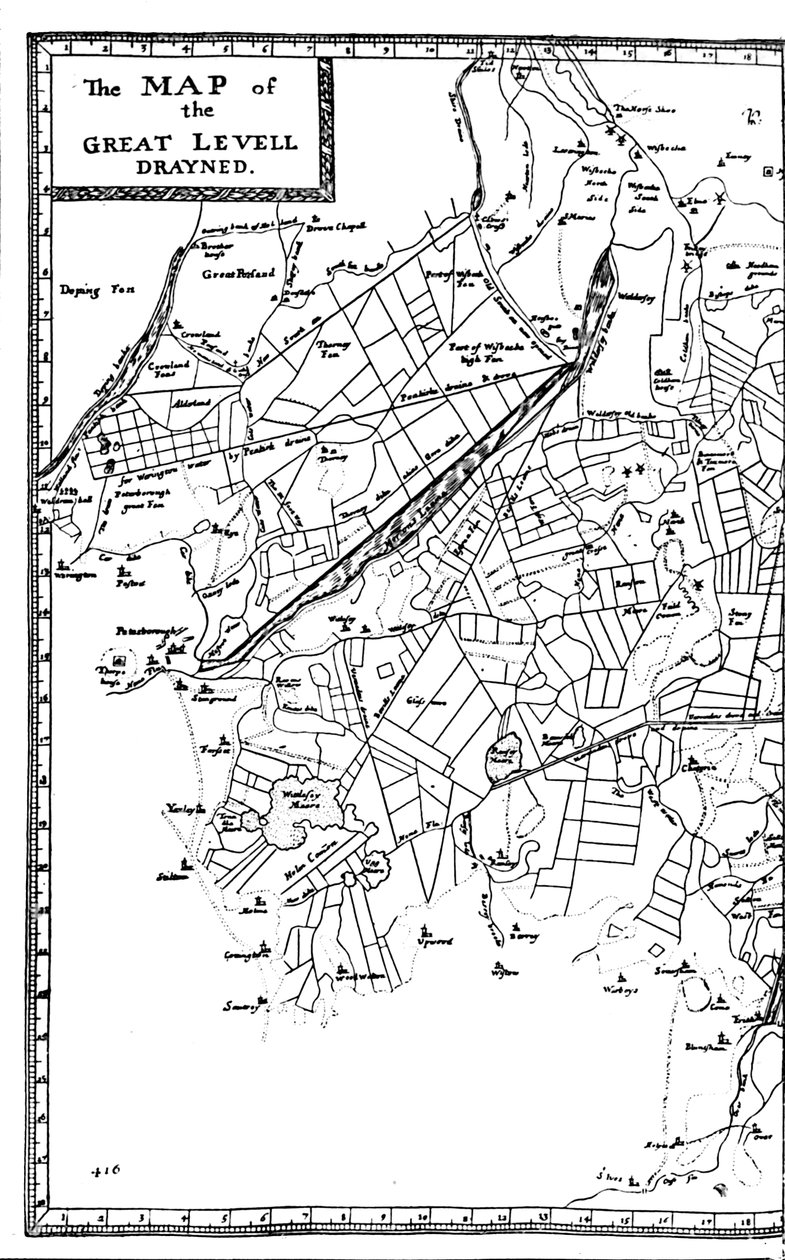 Osuszane torfowiska, 1662, 1903 autorstwa William Dugdale