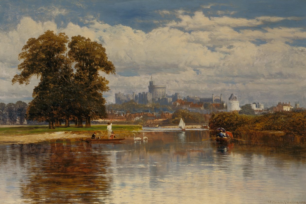 Widok na Windsor z Tamizy autorstwa William E. Harris