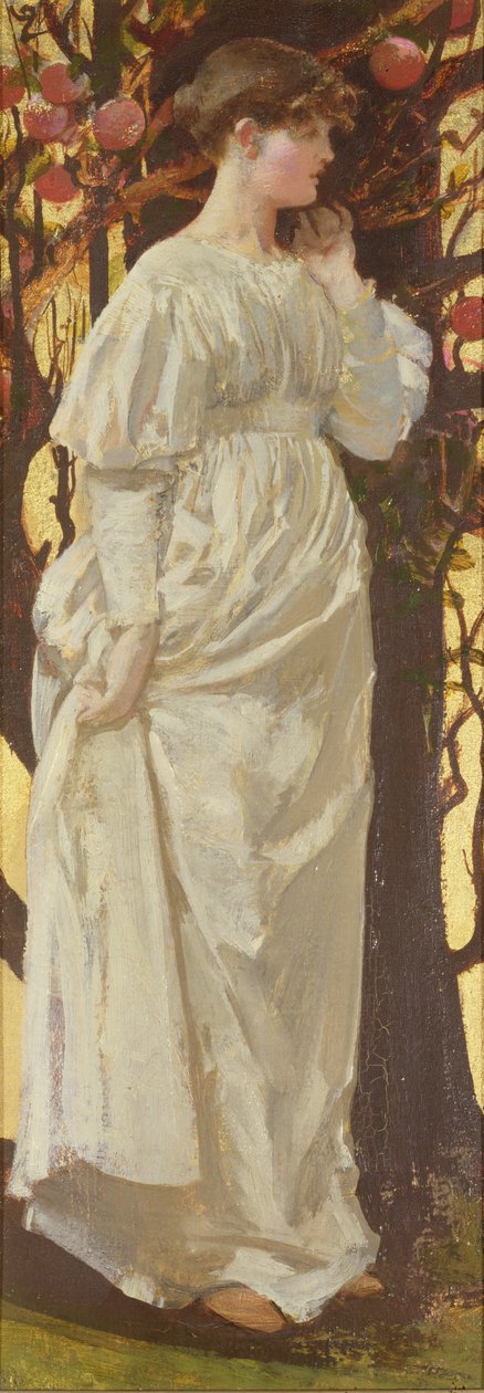 Przesłuchanie, 1880 (olej i złota farba na płótnie) autorstwa William Edward Frank Britten