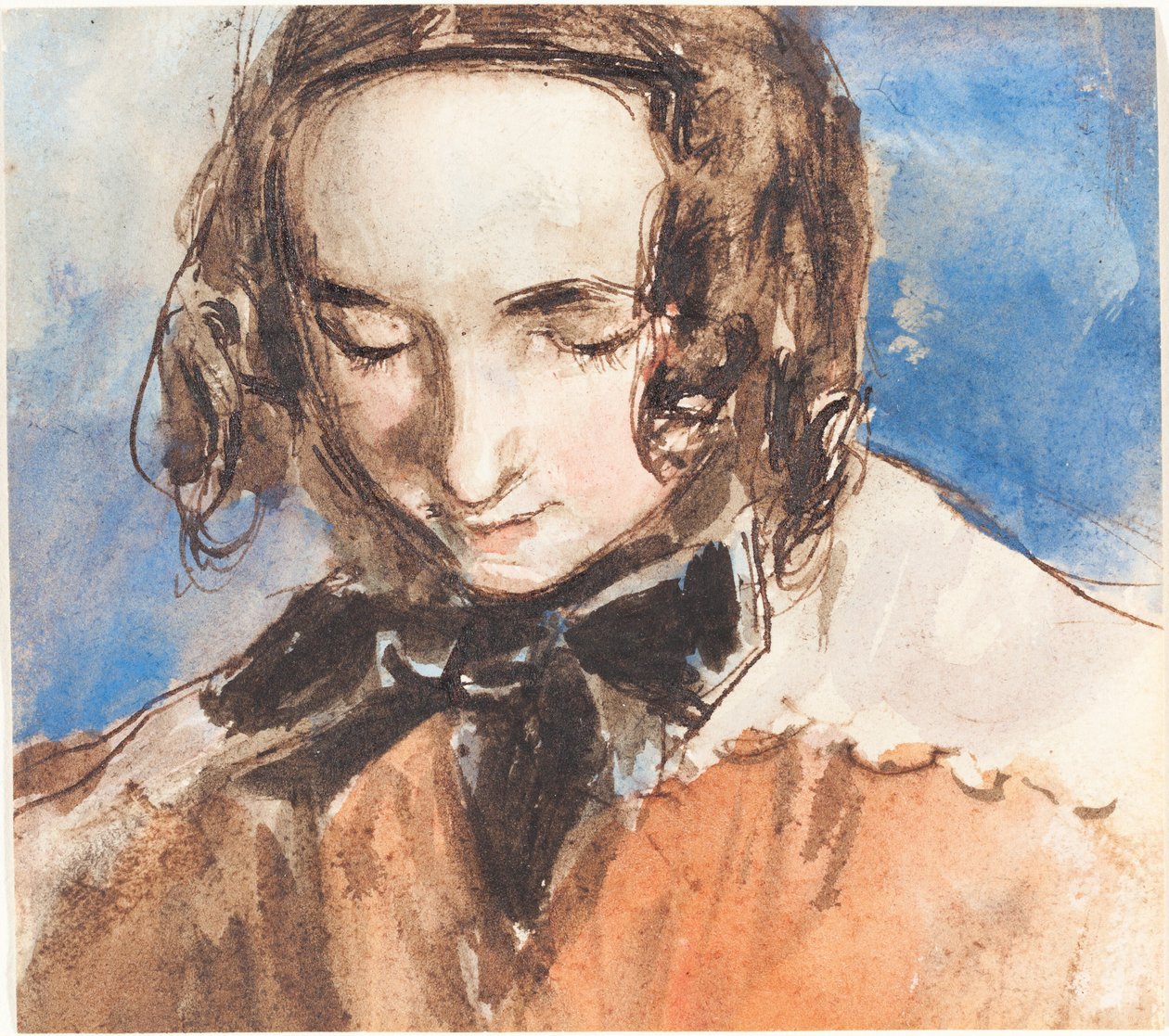 Dziewczyna z kokardą autorstwa William Edward Frost