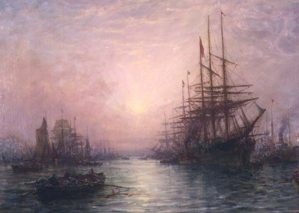 Zachód słońca (para 88434) autorstwa William Edward Webb