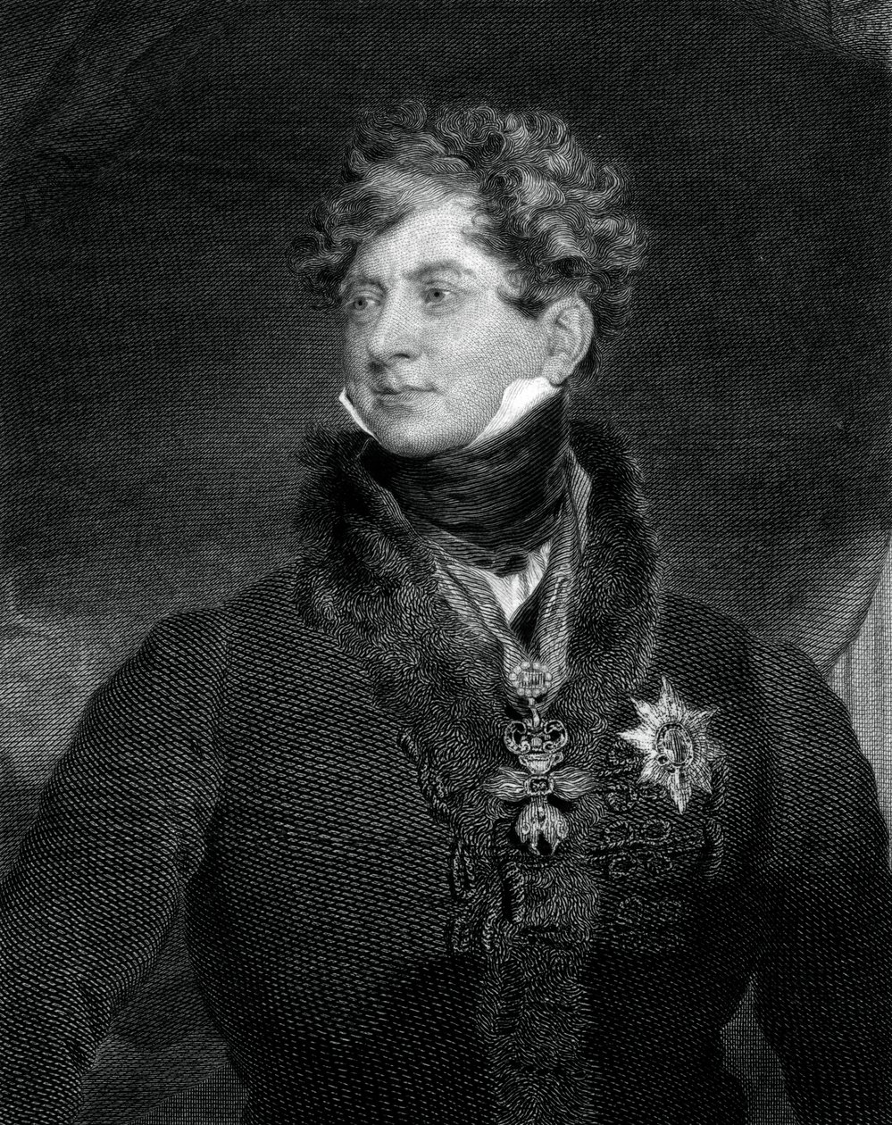 Jerzy IV, król Wielkiej Brytanii i Hanoweru, 1829. autorstwa William Ensom