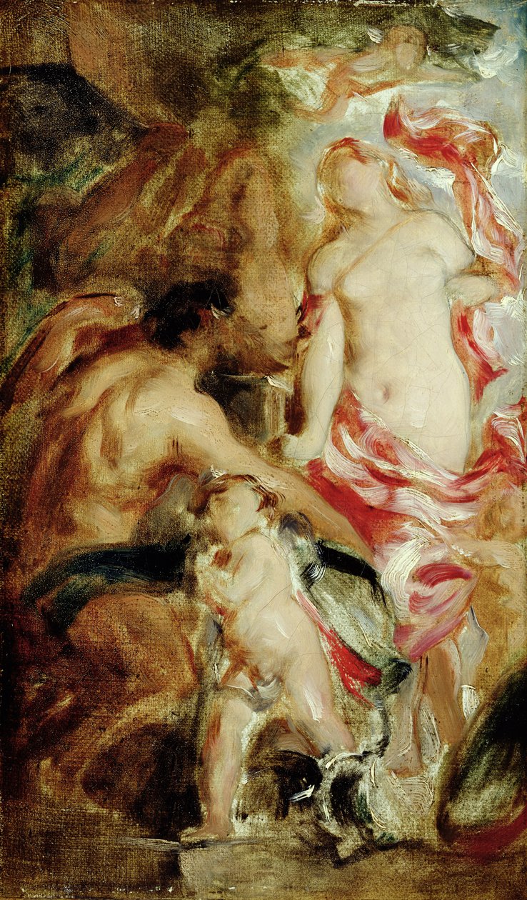 Studium alegoryczne, szkic (olej na płótnie) autorstwa William Etty