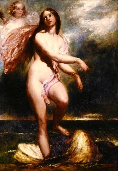 Galatea (olej na desce stolarskiej) autorstwa William Etty