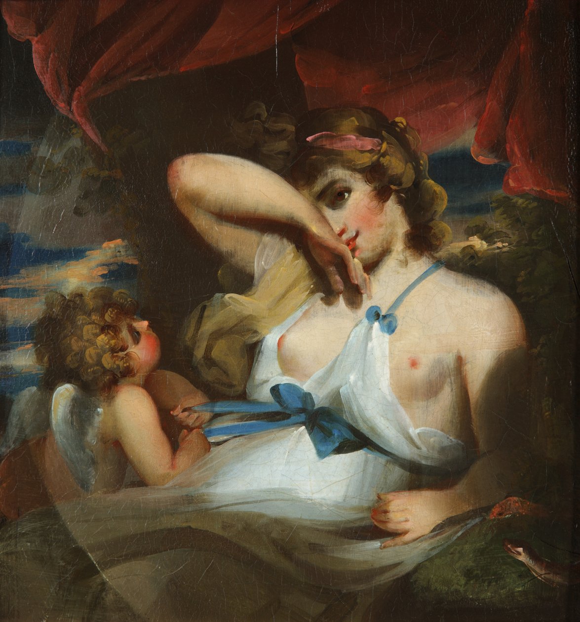 Bogini i Kupidyn autorstwa William Etty