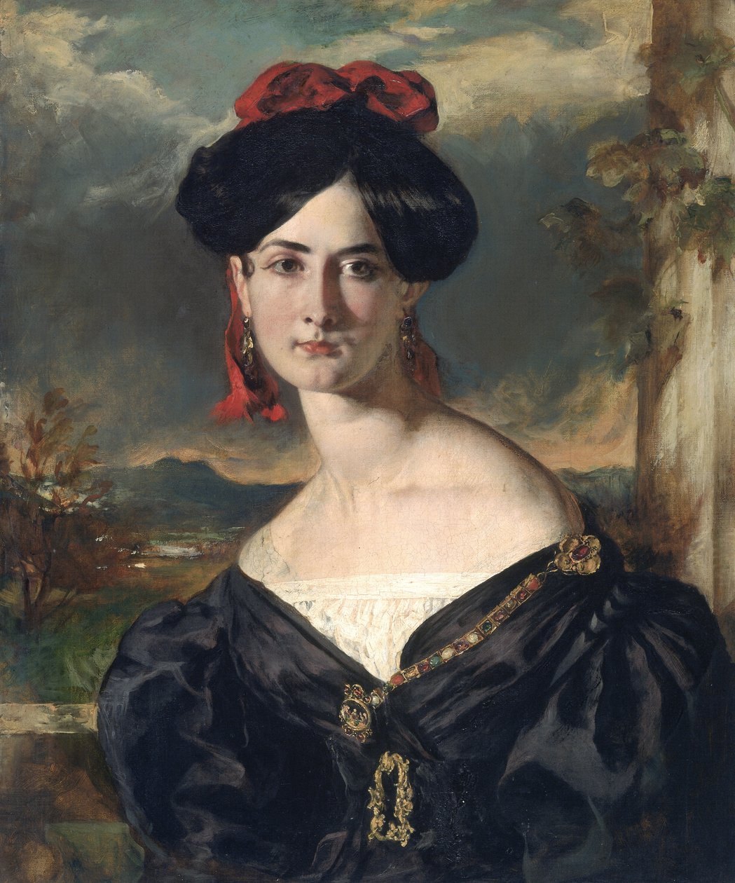 Louisa Vaughan (z domu Rolls) (olej na płótnie) autorstwa William Etty