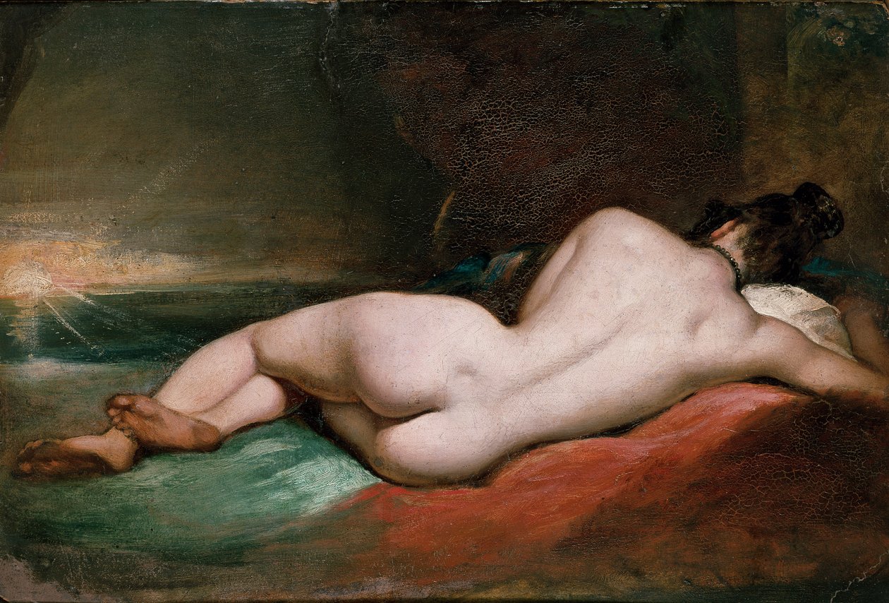 Naga kobieta leżąca, początek XIX wieku. autorstwa William Etty