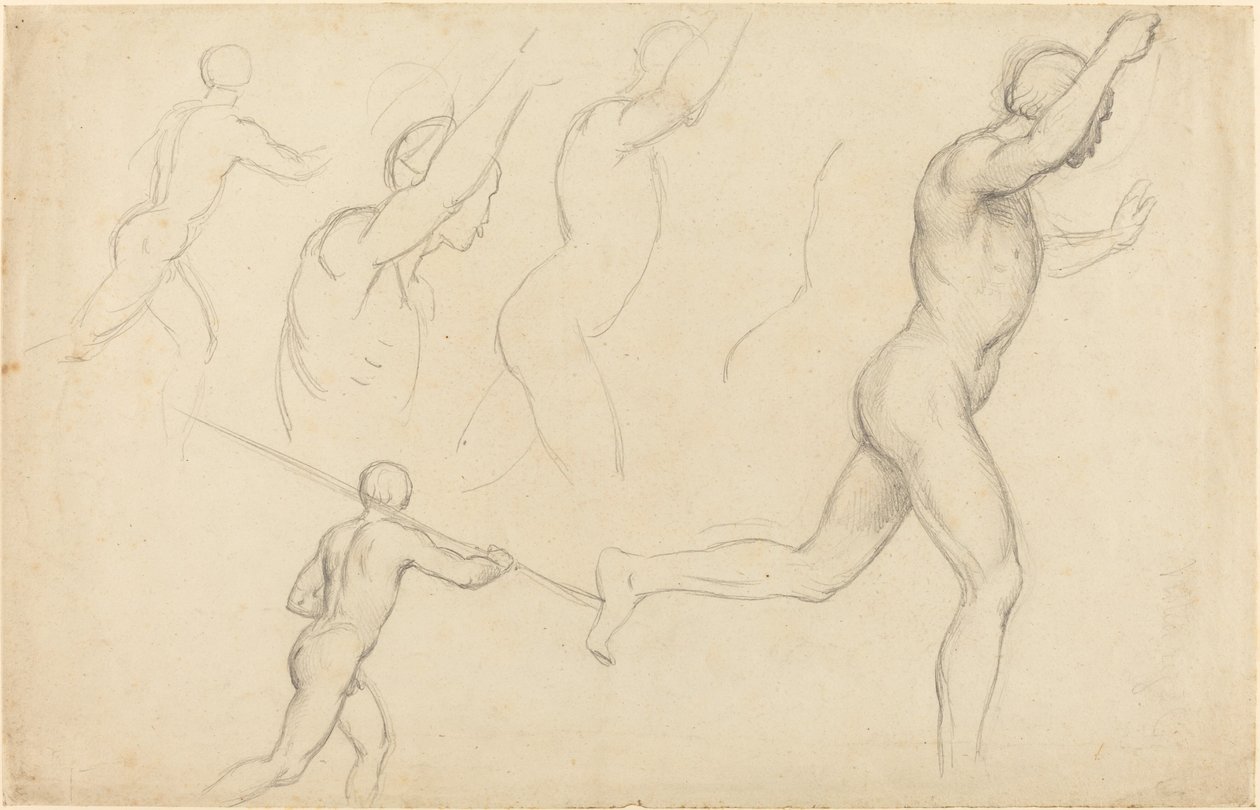 Badania biegania mężczyzn autorstwa William Etty