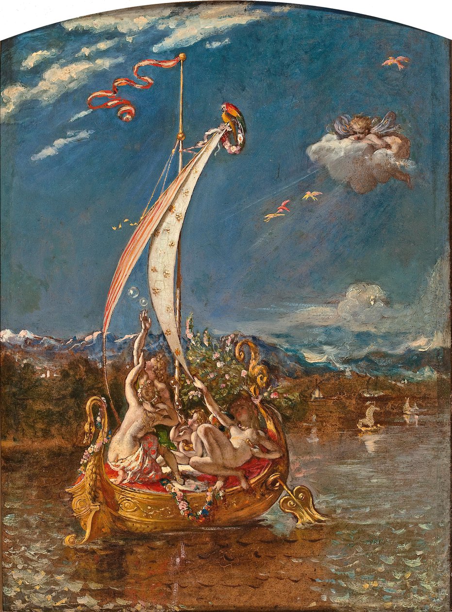 Studium młodości na dziobie i przyjemności za sterem autorstwa William Etty