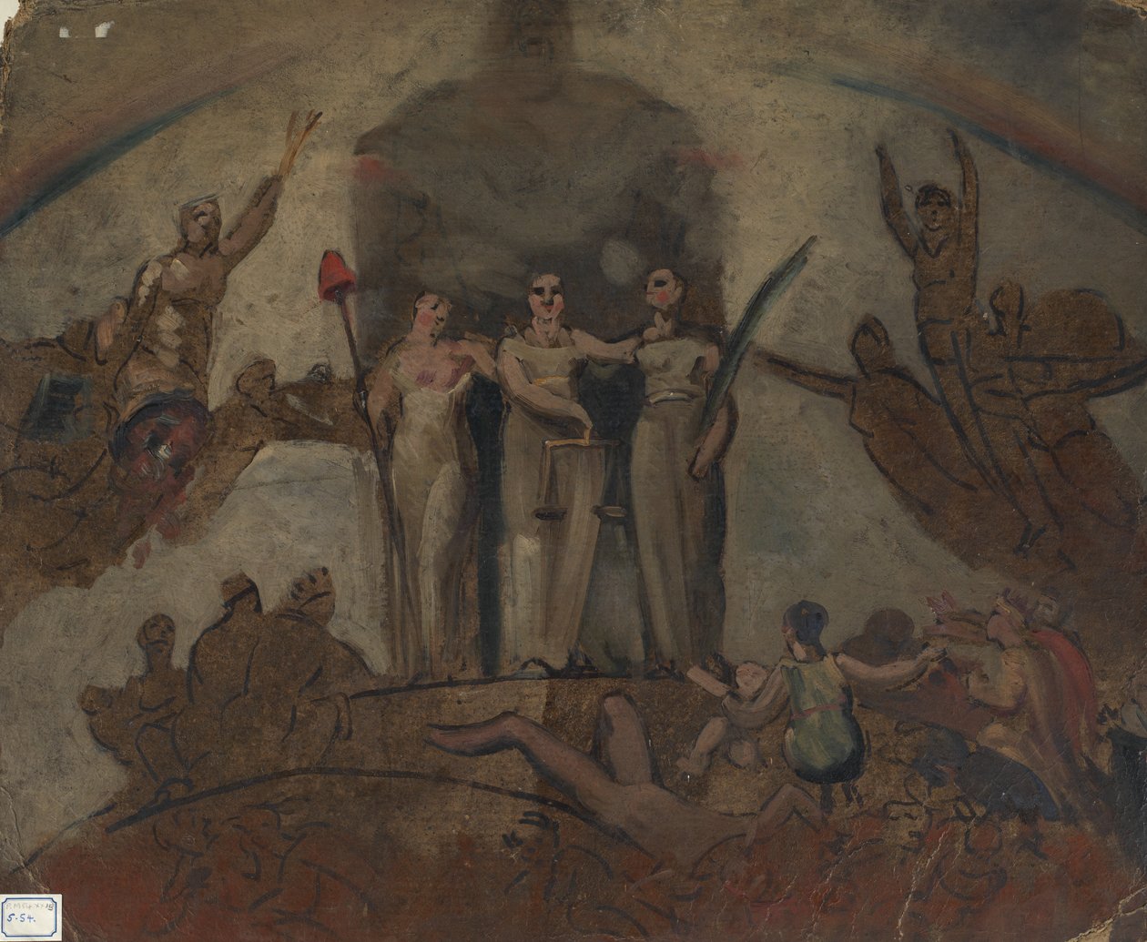 Studium kompozycji figury autorstwa William Etty