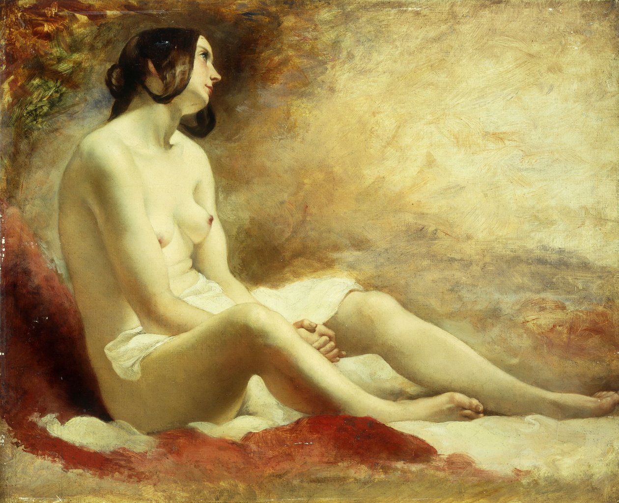 Studium drapowanego aktu autorstwa William Etty
