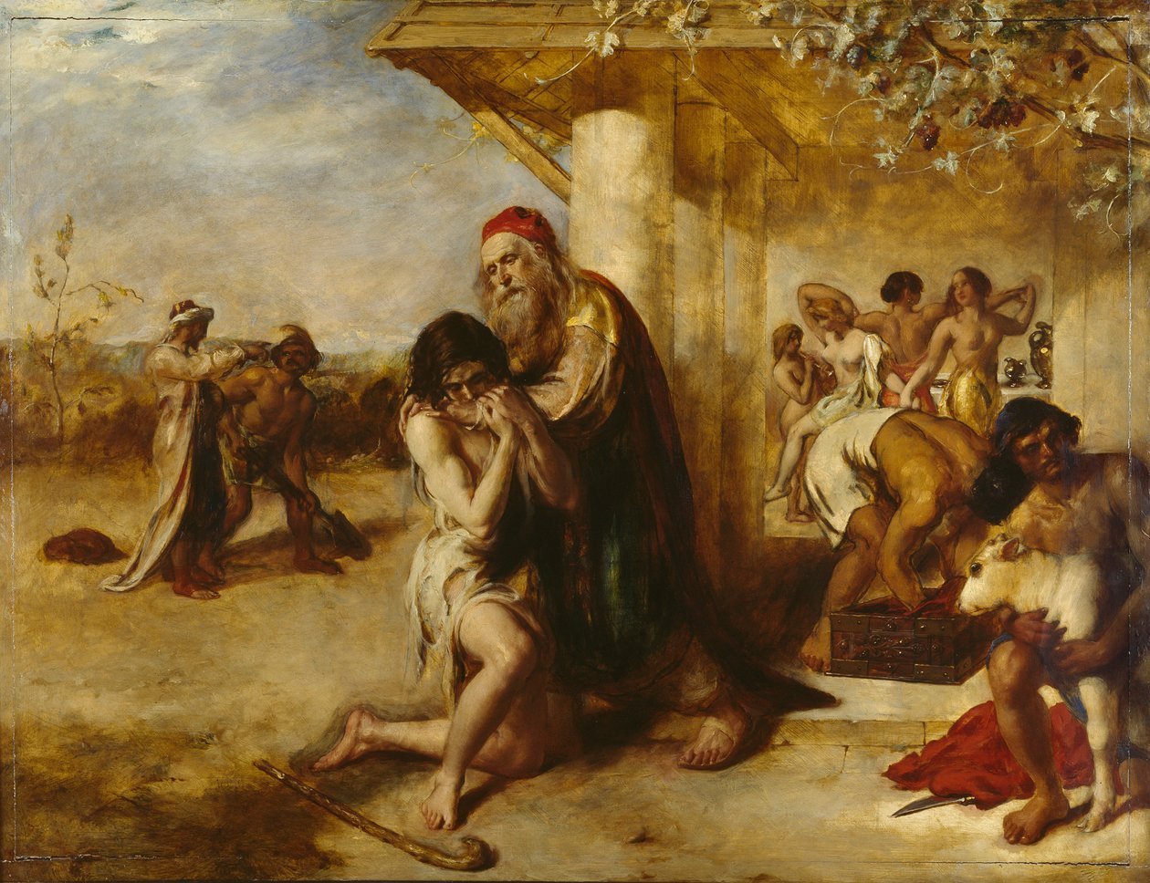 Powrót skruszonego marnotrawnego do ojca przed 1841 r. autorstwa William Etty