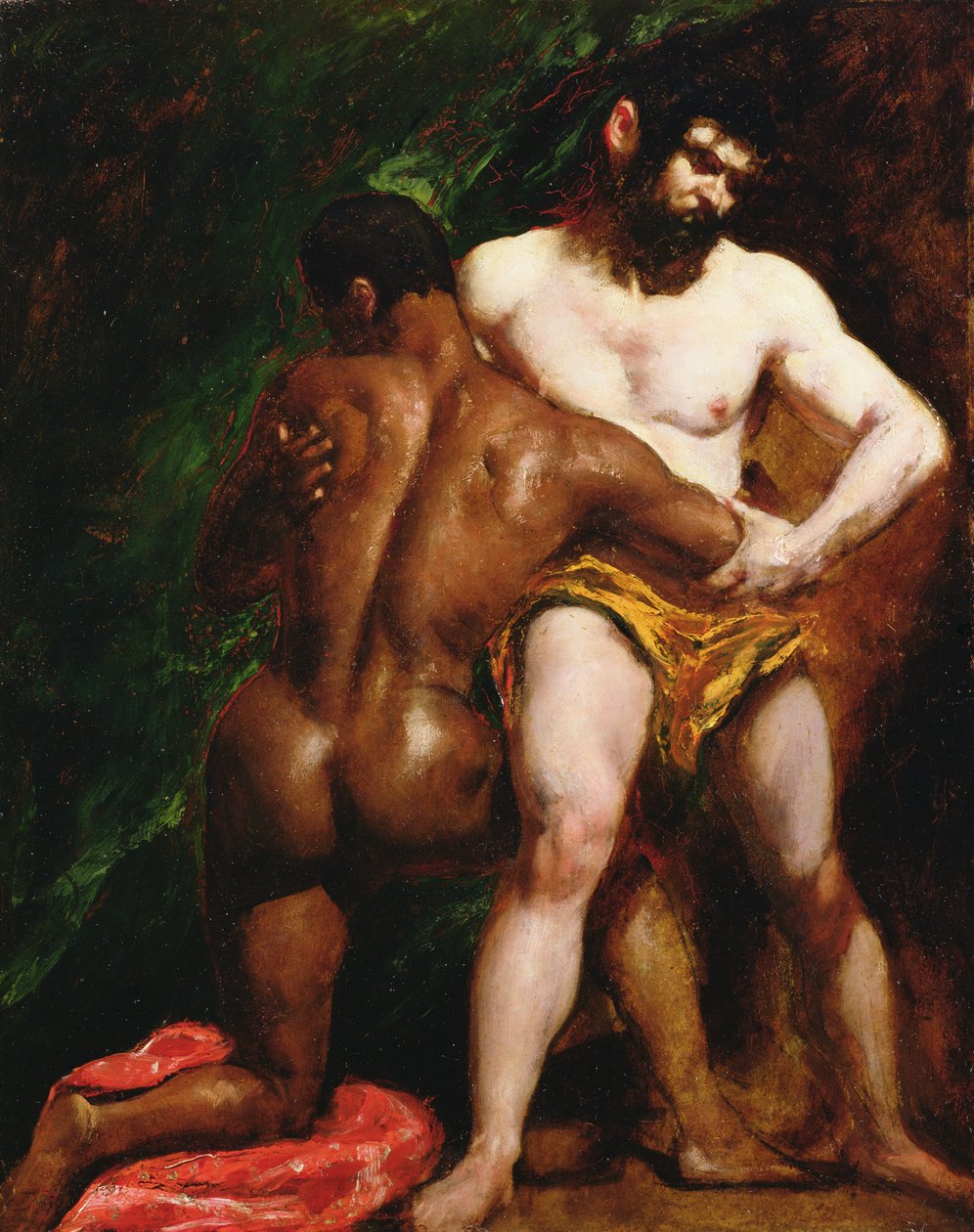 Zapaśnicy autorstwa William Etty