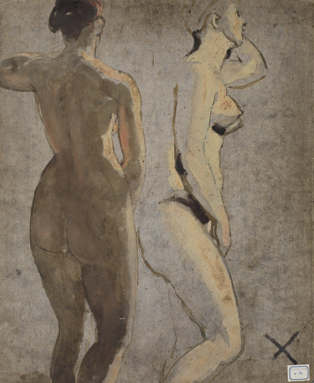 Dwie stojące akty kobiece autorstwa William Etty