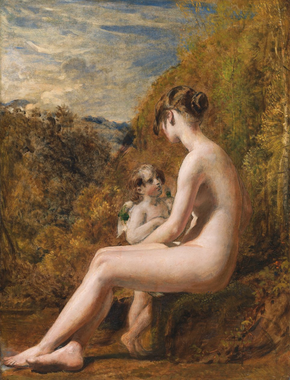 Wenus i Kupidyn (olej na płycie pilśniowej) autorstwa William Etty