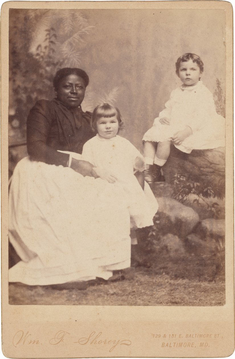 Portret kobiety z dziećmi, ok. 1890 (zdjęcie) autorstwa William F. Shorey