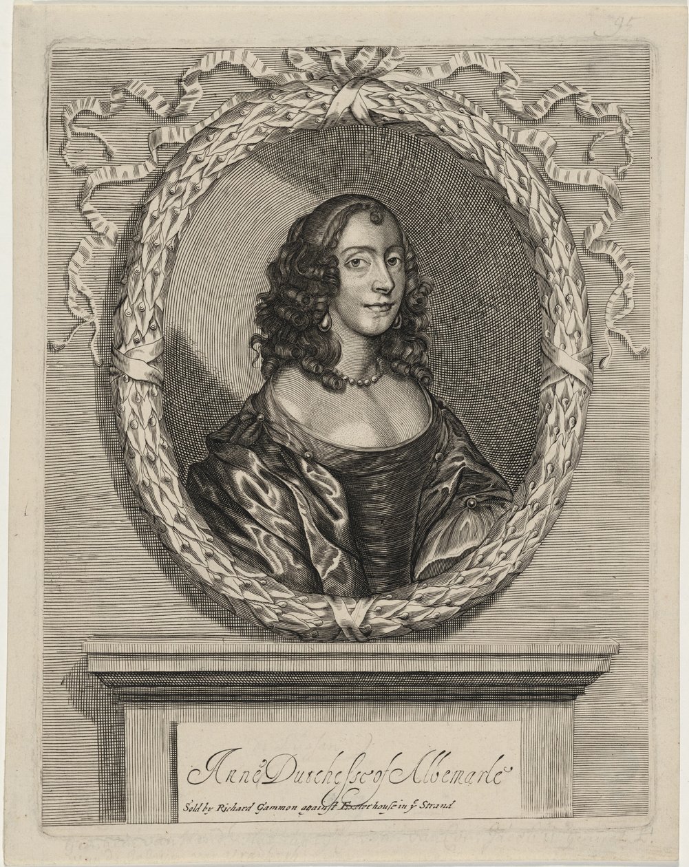 Anna, księżna Albemarle autorstwa William Faithorne