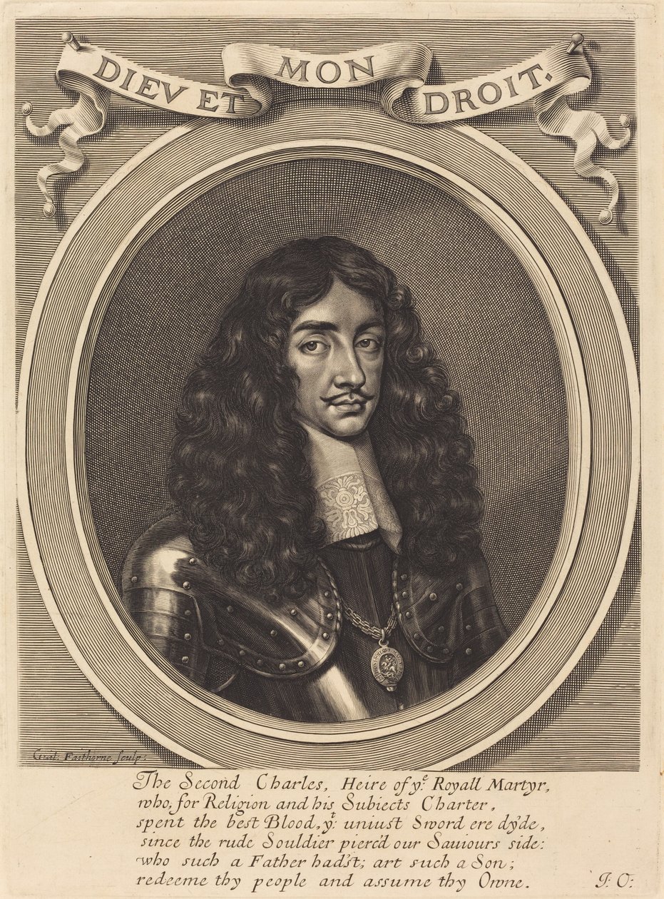 Karol II autorstwa William Faithorne