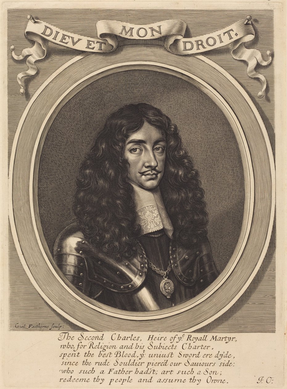 Karol II autorstwa William Faithorne