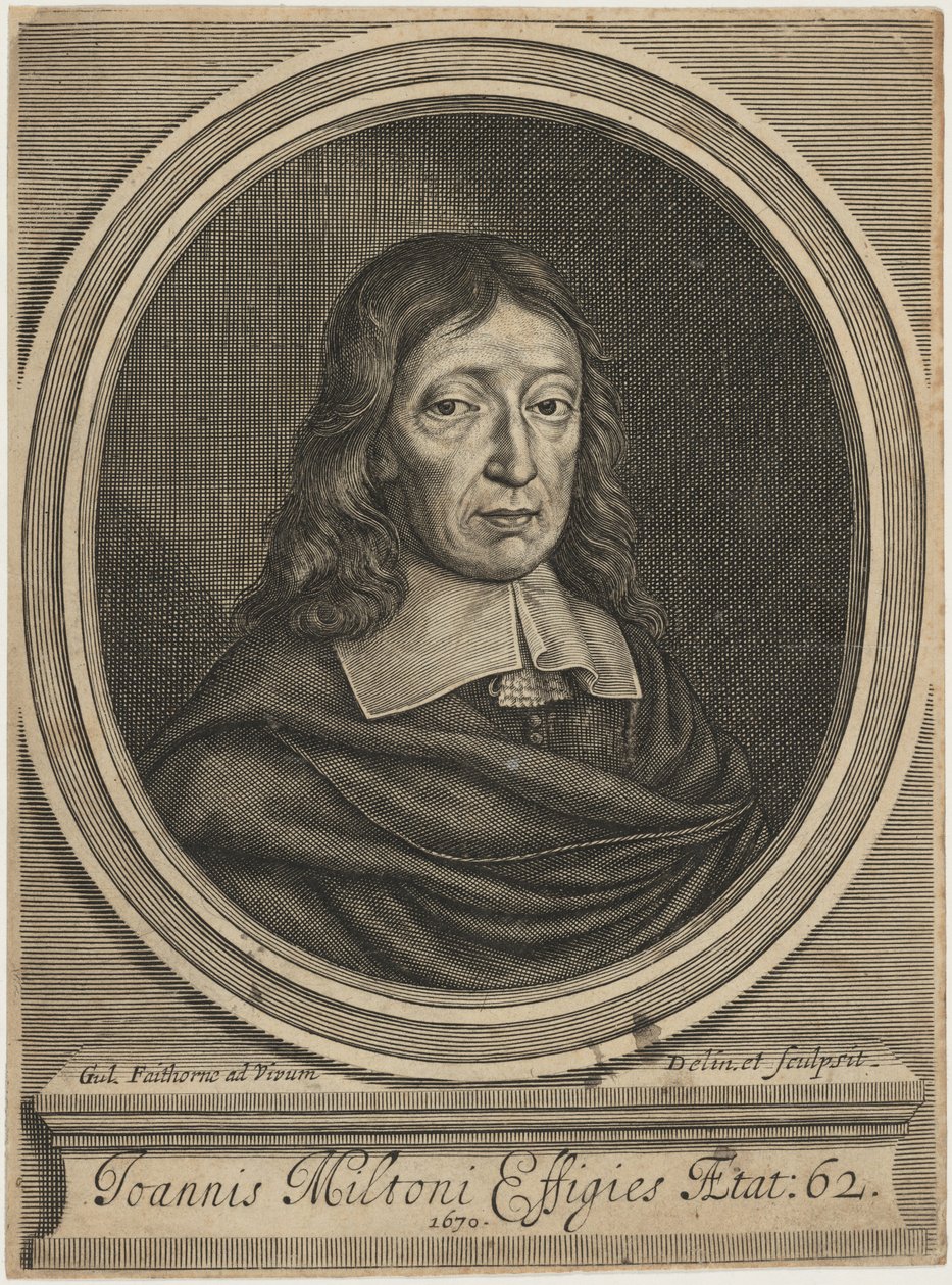 John Milton autorstwa William Faithorne