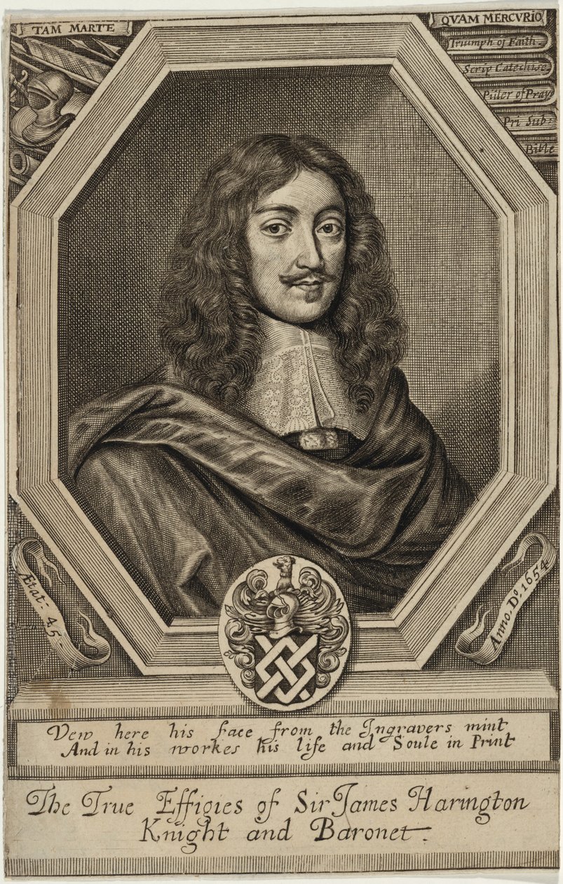 Sir James Harrington, baronet autorstwa William Faithorne