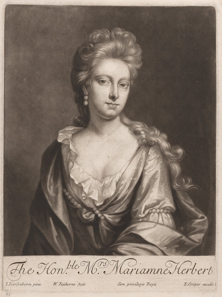 A Honorável Sra. Marianne Herbertpolish autorstwa William Faithorne