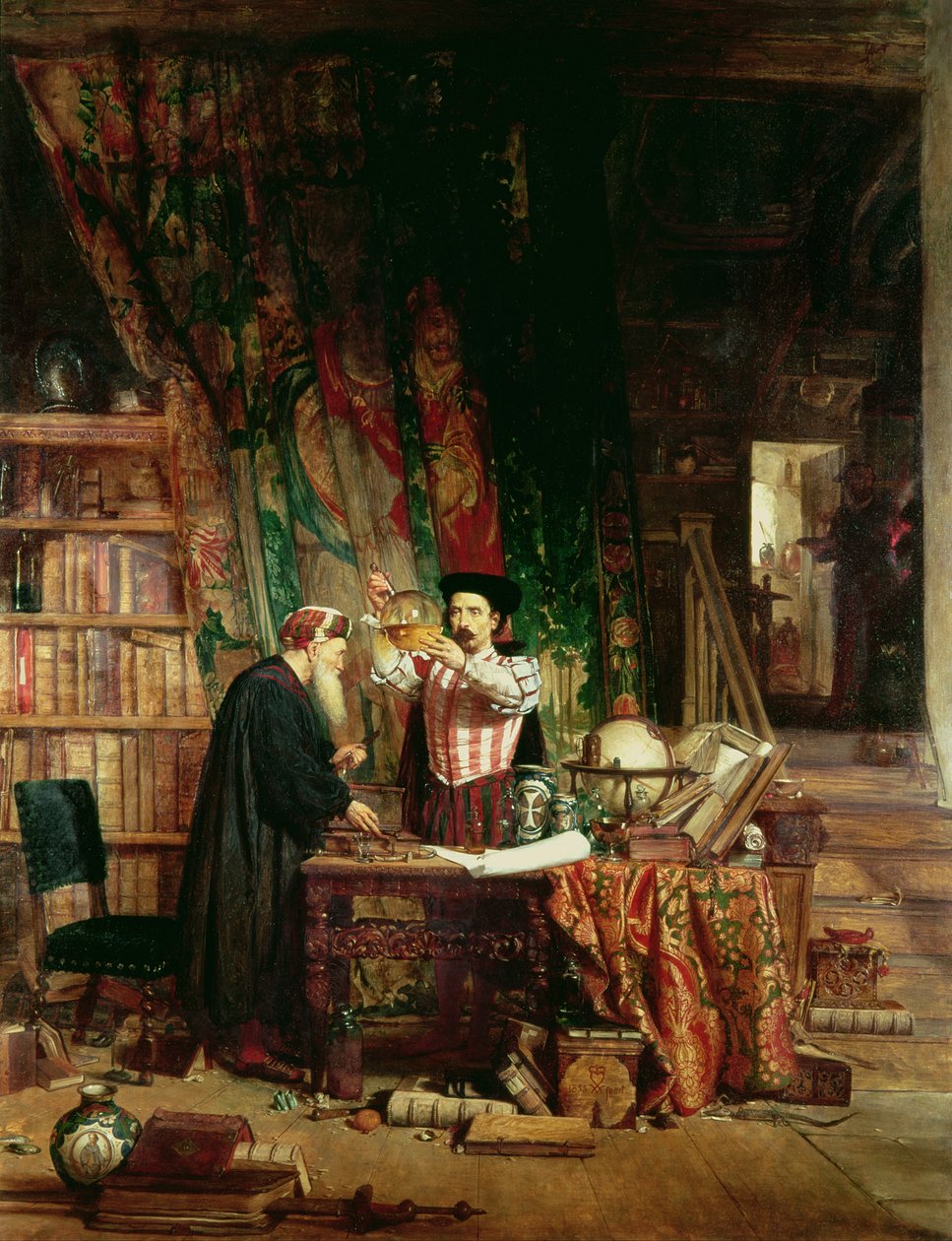 Alchemik, 1853 autorstwa William Fettes Douglas
