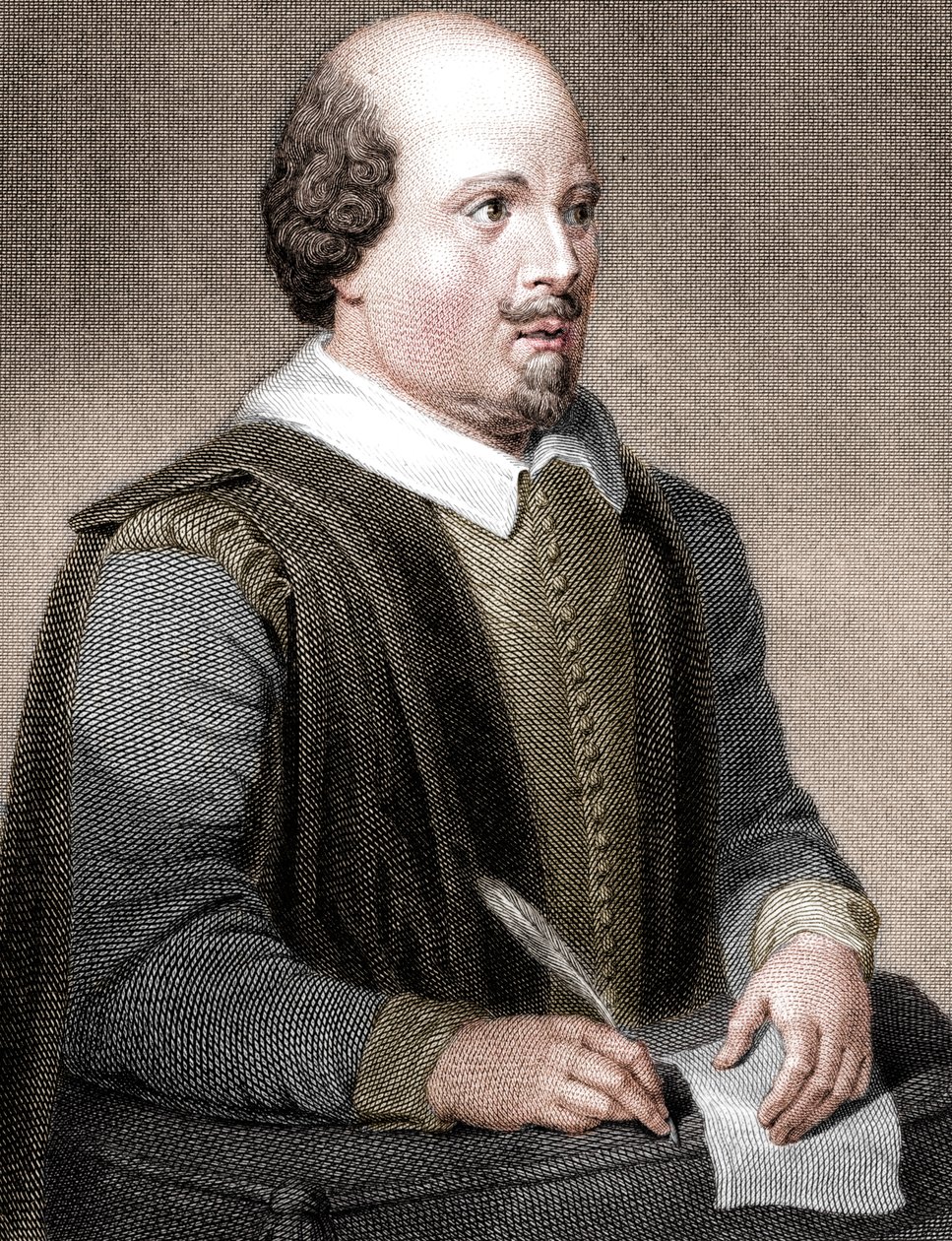 William Shakespeare, angielski poeta i dramaturg, 1820. autorstwa William Finden