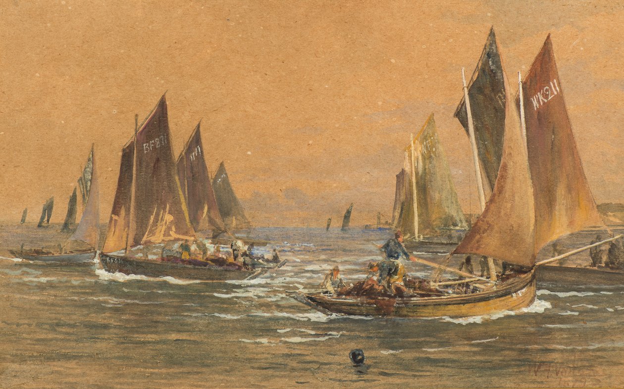 Łodzie rybackie autorstwa William Fleming Vallance