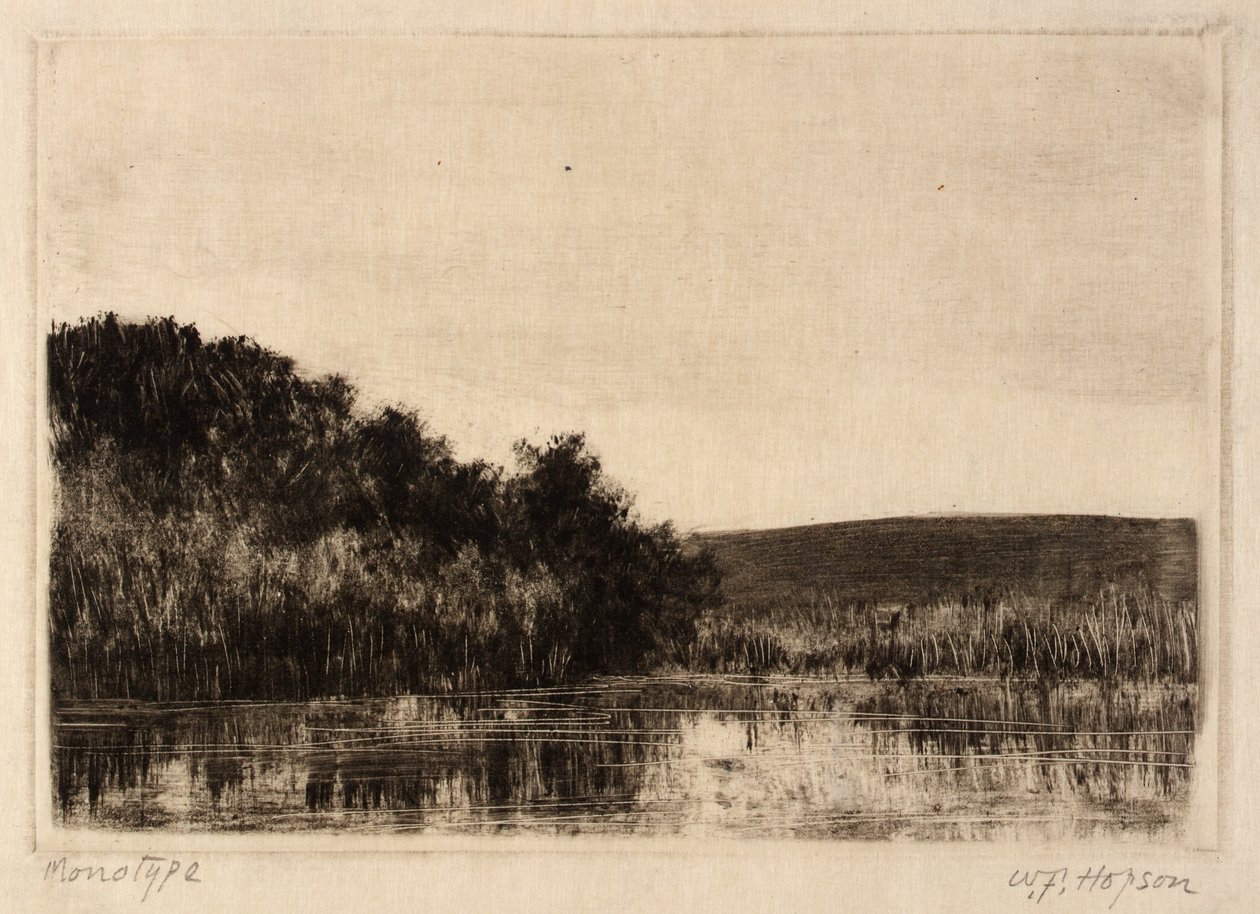 Krajobraz rzeczny autorstwa William Fowler Hopson