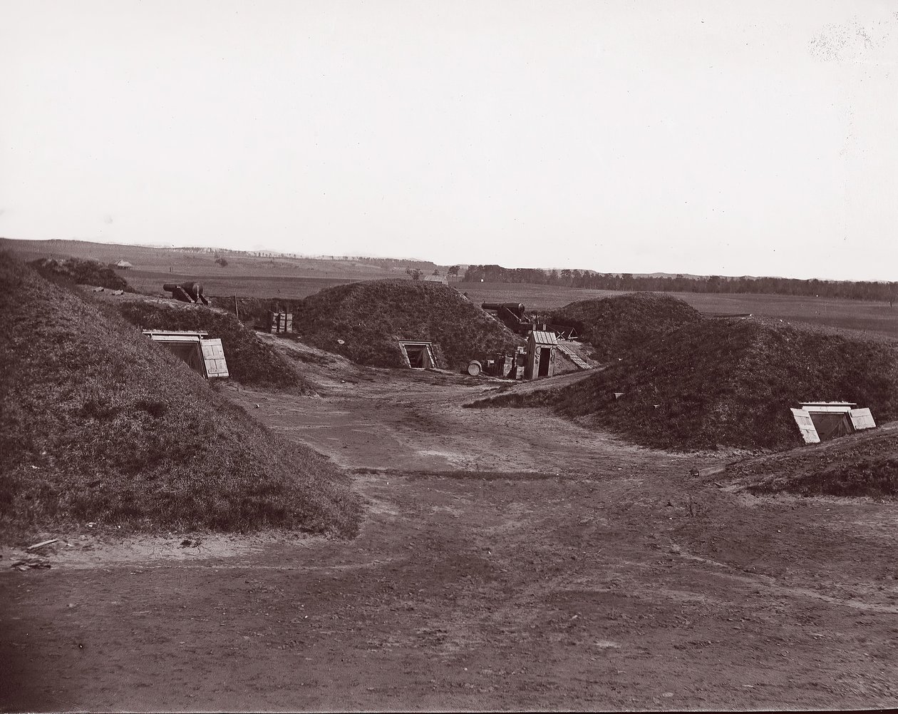 Fort Darling, James River, 1865 . autorstwa William Frank Browne.