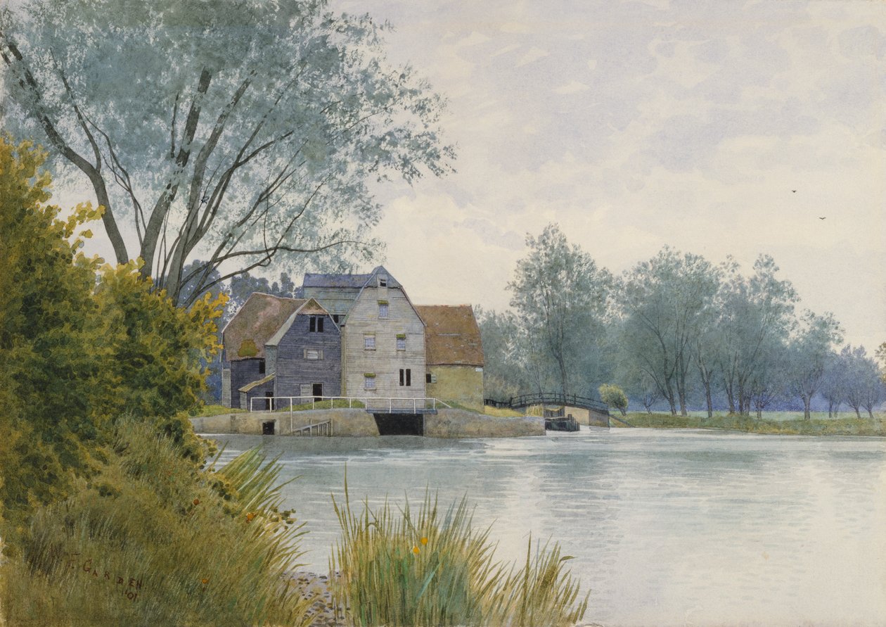 Hemingford Mill, Huntingdonshire autorstwa William Fraser Garden