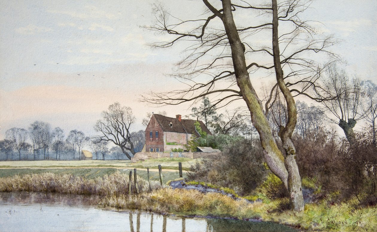 The Manor House, Hemingford Grey autorstwa William Fraser Garden