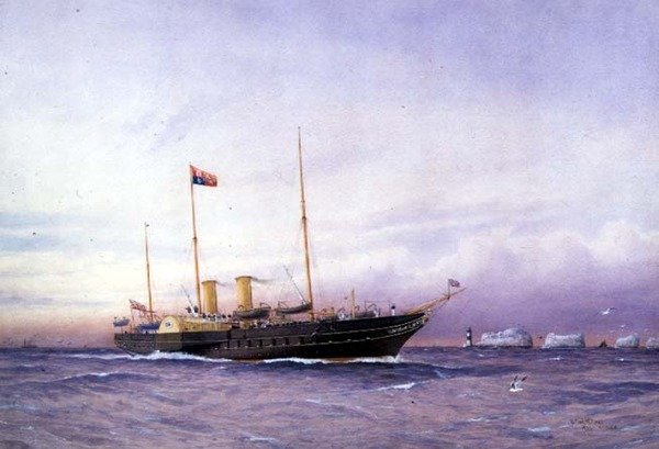 H.M. Jacht Osborne autorstwa William Frederick Mitchell