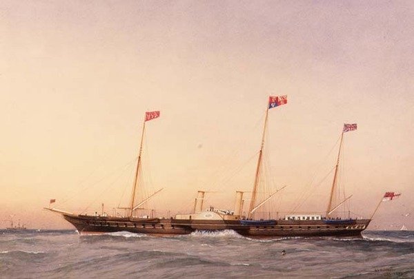 Jacht Wiktoria i Albert autorstwa William Frederick Mitchell
