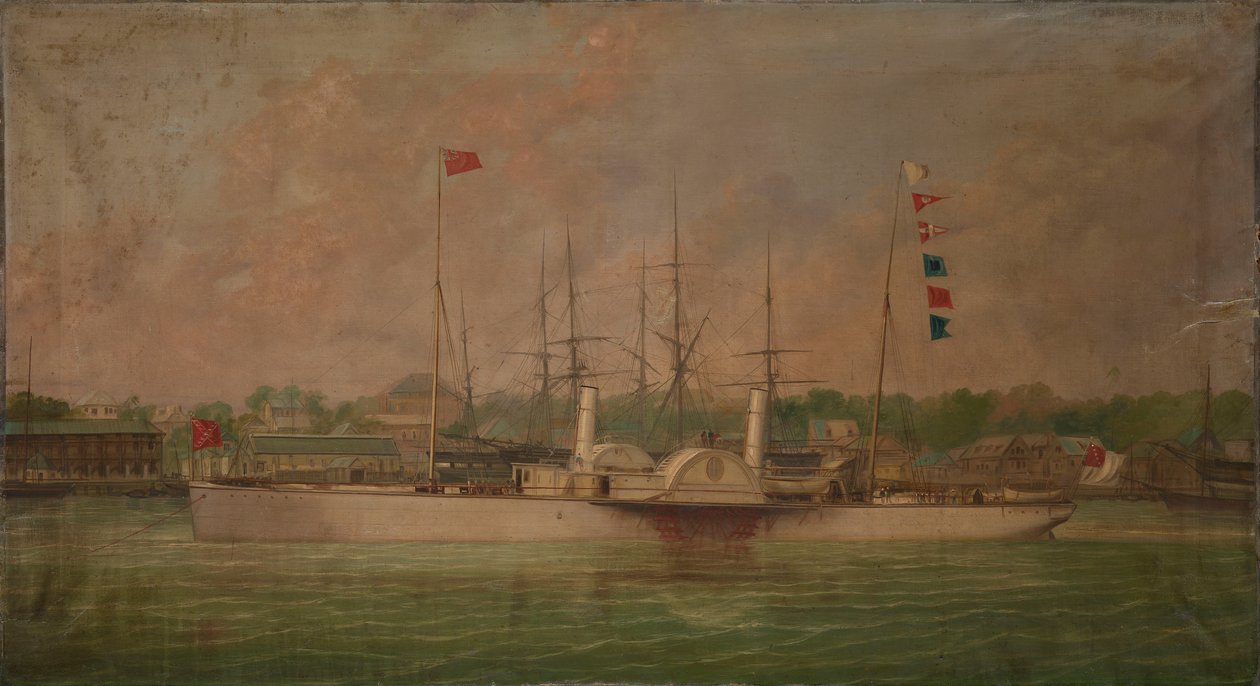 Parowiec wiosłowy "Ella autorstwa William Frederick Mitchell