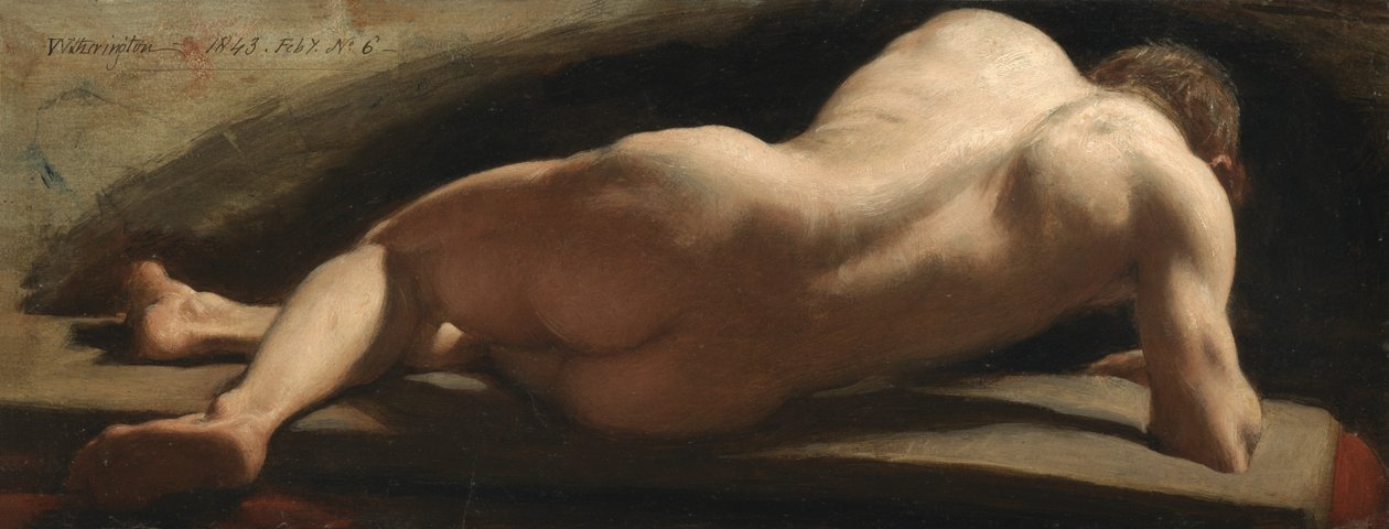 Akt męski, 1843 autorstwa William Frederick Witherington