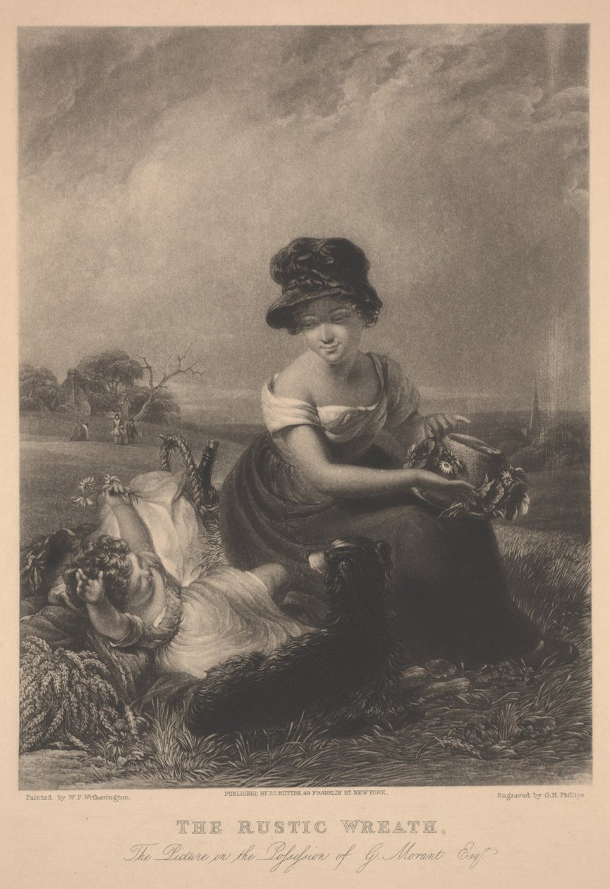 Wieniec rustykalny, grafika wykonana przez G.H. Phillips autorstwa William Frederick Witherington