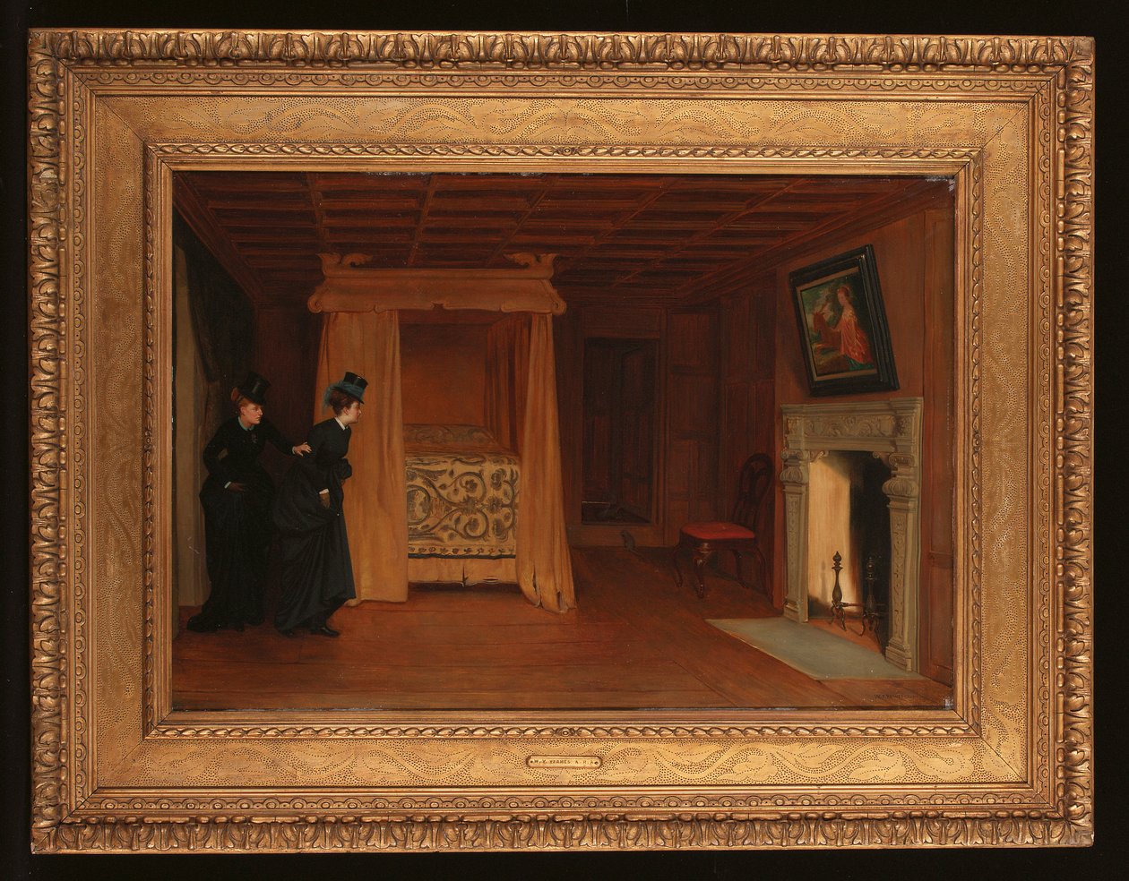 Wizyta w Nawiedzonej Komnacie, 1869 autorstwa William Frederick Yeames
