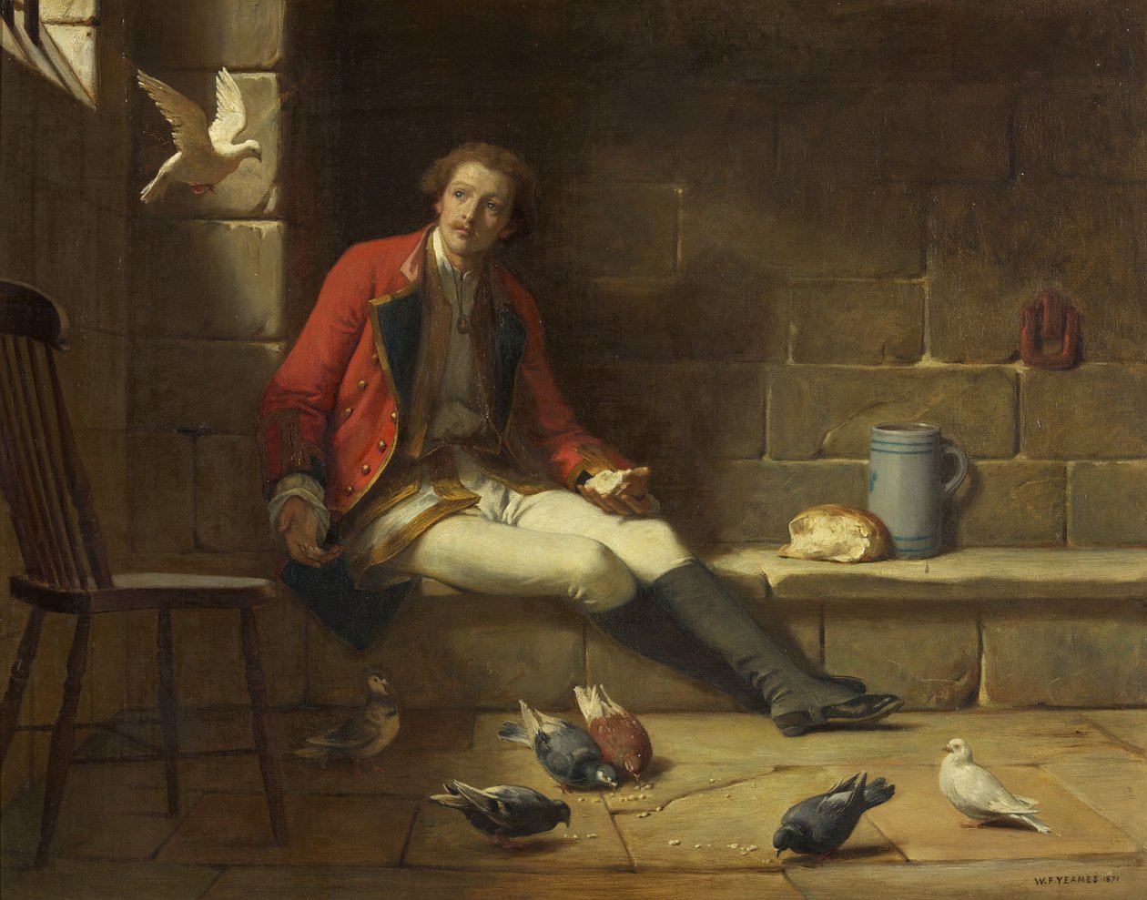 Więzień i jego goście autorstwa William Frederick Yeames