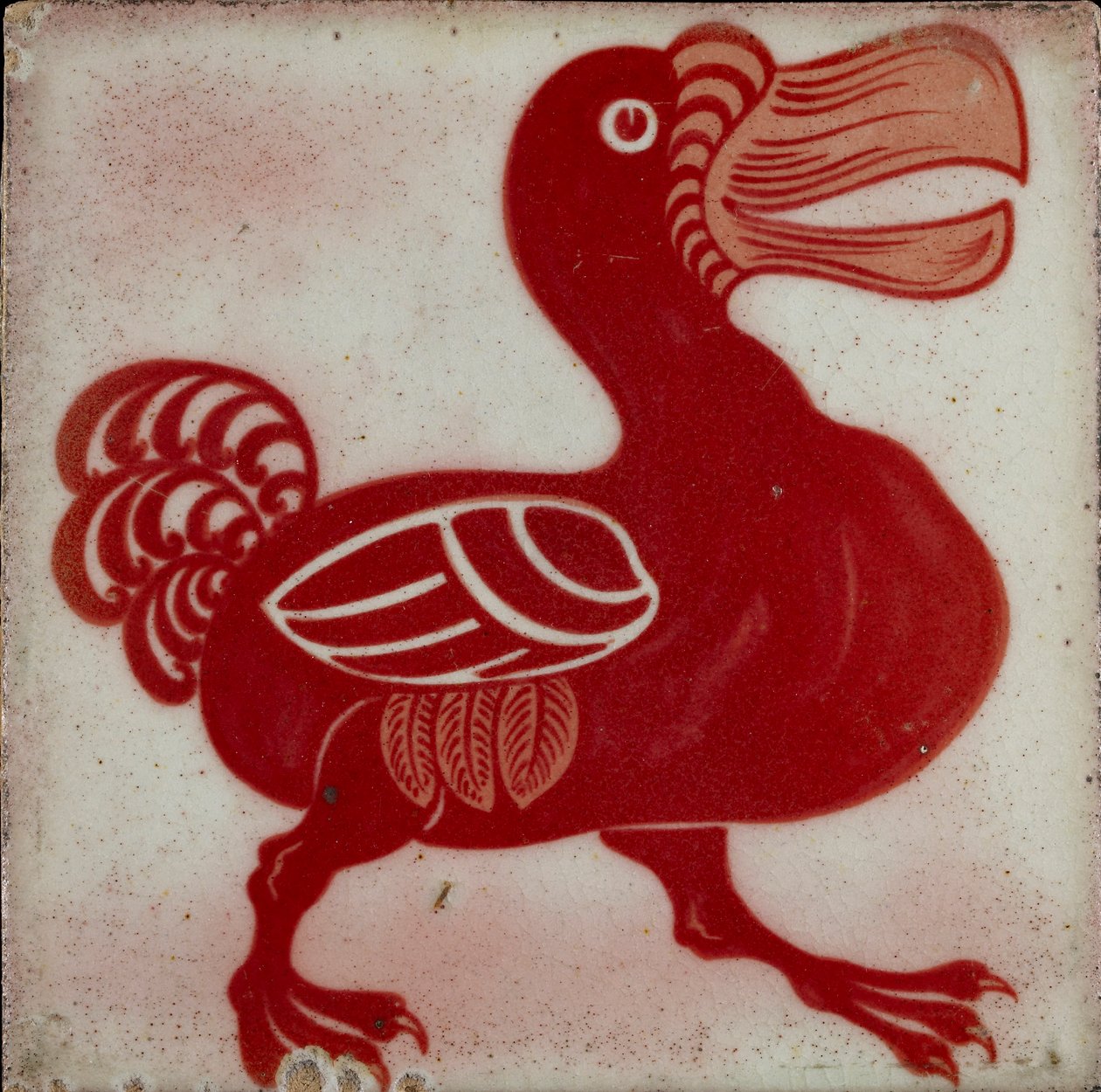 Płytka z dodo, 1882-1888 autorstwa William Frend De Morgan