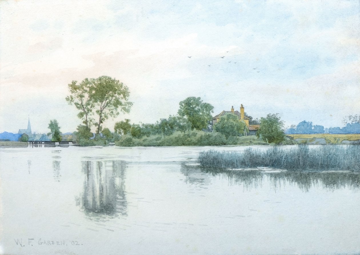 Przez rzekę Ouse do Hemingford Abbots autorstwa William Garden Fraser