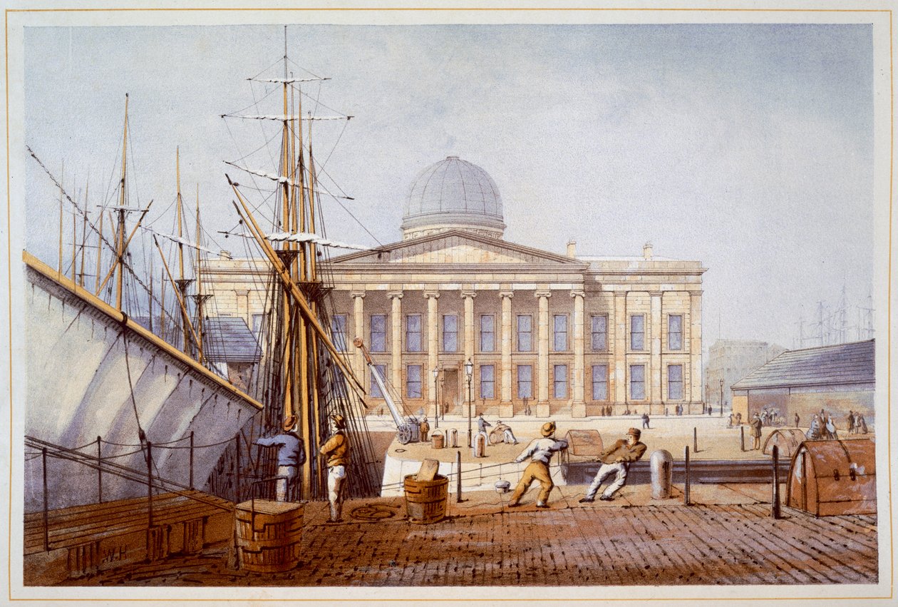 Budynek Urzędu Celnego i Urzędu Skarbowego, Liverpool, 1864 r autorstwa William Gawin Herdman