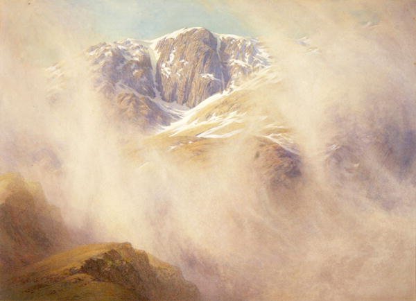 Mglisty poranek, Hen Tor, Coniston Fells autorstwa William Gersham Collingwood