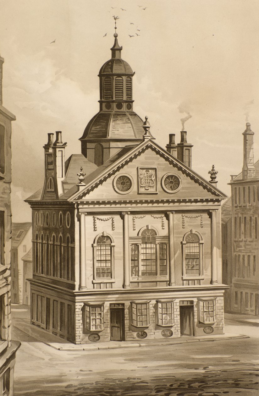 Bez tytułu [Hala Handlowa, High Street, Dundee] (akwaforta) autorstwa William Gibb