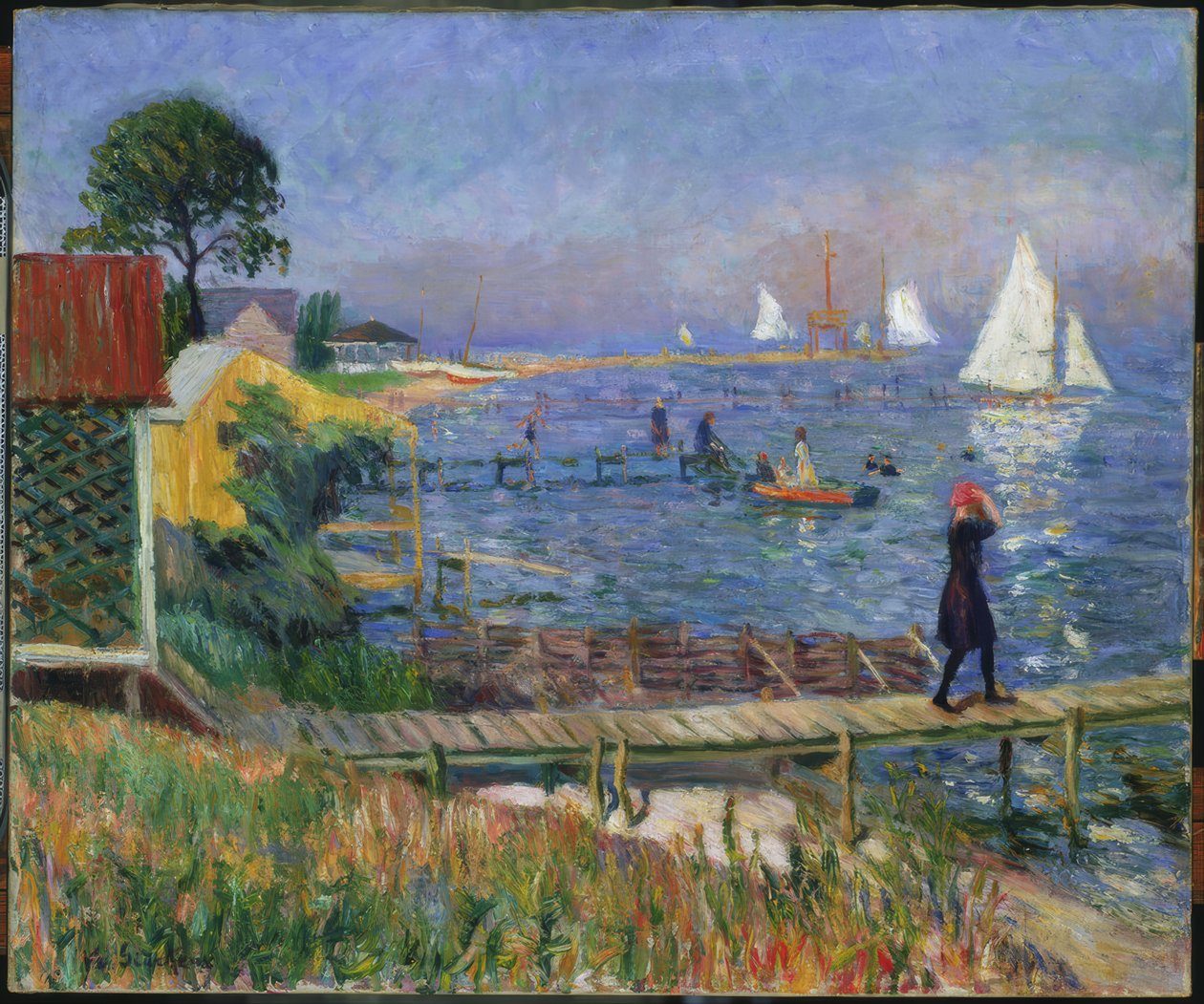 Kąpiący się w Bellport autorstwa William Glackens