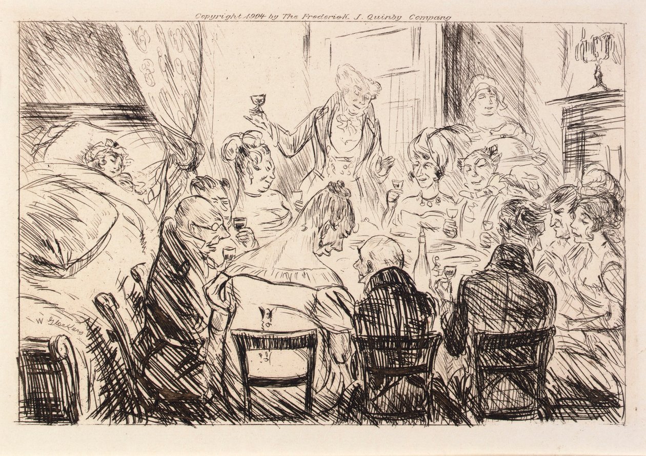Nie było słychać nic poza brzękiem talerzy i widelców autorstwa William Glackens