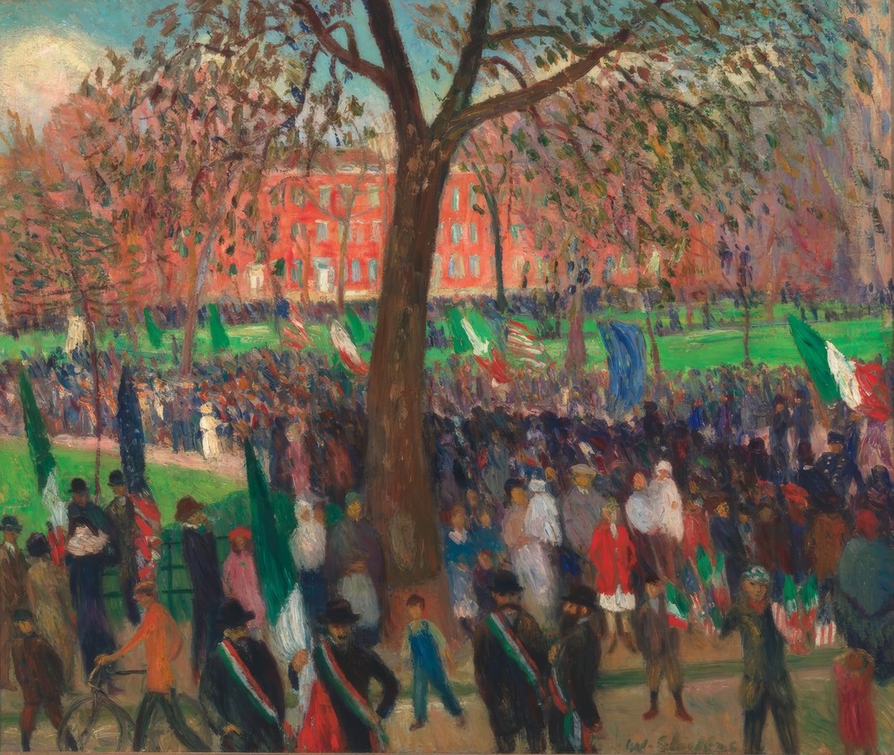Parada, Plac Waszyngtona autorstwa William Glackens