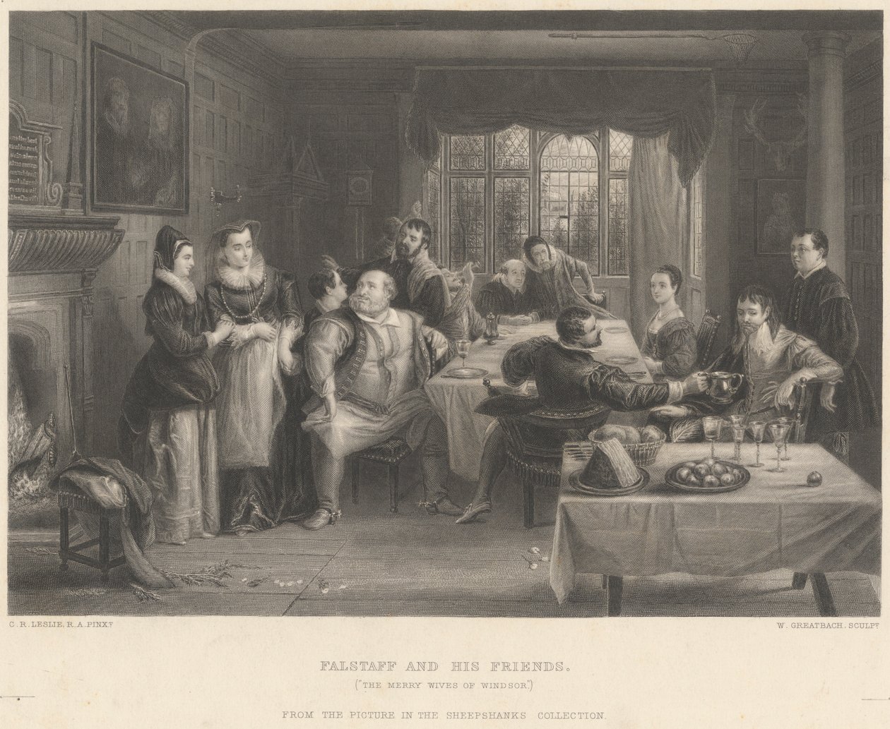 Falstaff i jego przyjaciele autorstwa William Greatbach