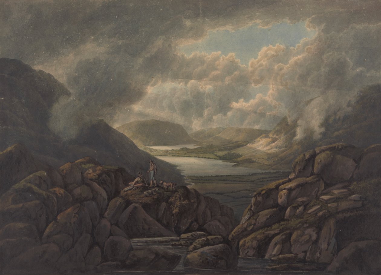 Widok na jeziora Buttermere i Crummock Water autorstwa William Green